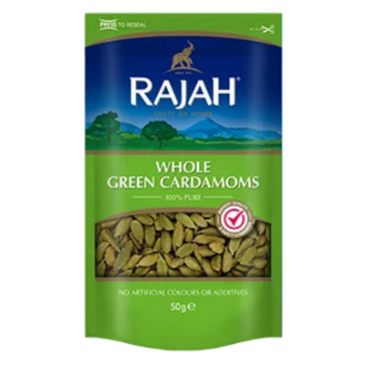 Rajah Whole Green Cardamoms 50g