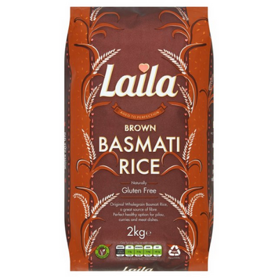 Laila Brown Basmati Rice 2kg