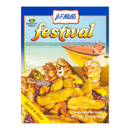 J.F. Mills Festival Jamaican Style Dough Mix 16oz
