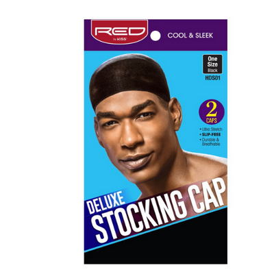 RED Deluxe Stocking Cap Black