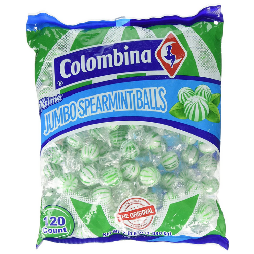 Colombina Jumbo Spearmint Balls - 120 pcs