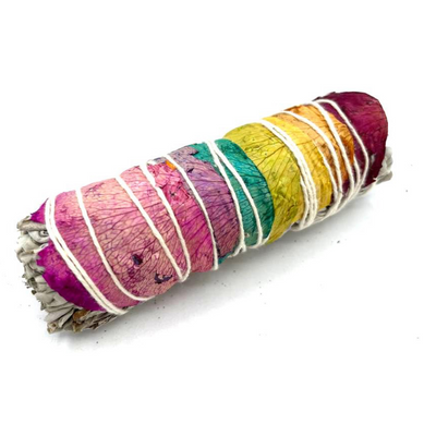 Smudge Stick - 7 Chakras Rose Petals Sage 10cm (Chakra)