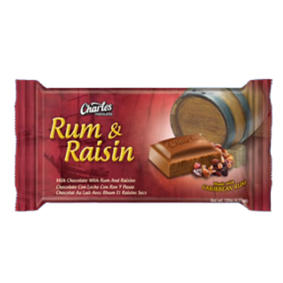 Charles Chocolate Rum & Raisin 120g