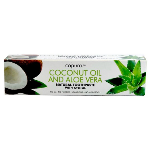 Copura Coconut Oil And Aloe Vera Natural Toothpaste with Xylitol