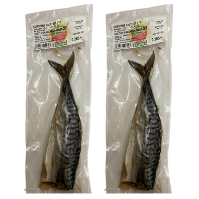 2 x Salted Mackerel (Average Weight 0.25kg)