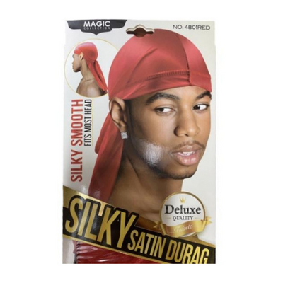 Magic Collection Silky Satin Durag - Red