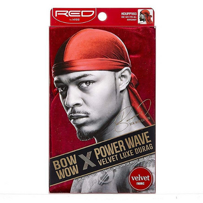 Power Wave Velvet Durag - Burgundy