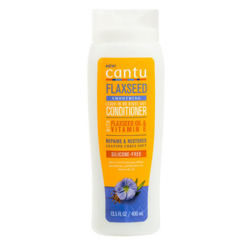 Cantu Flaxseed Smoothing Leave-In or Rinse Out Conditioner 400ml