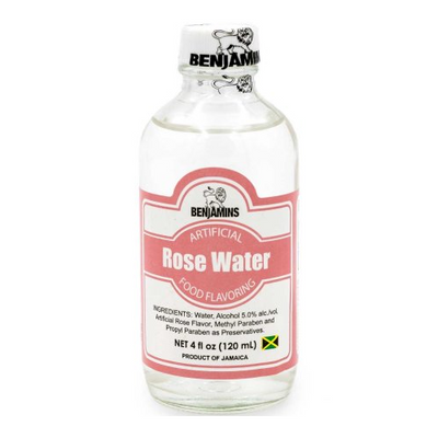 Benjamins Rose Water Food Flavouring 120ml
