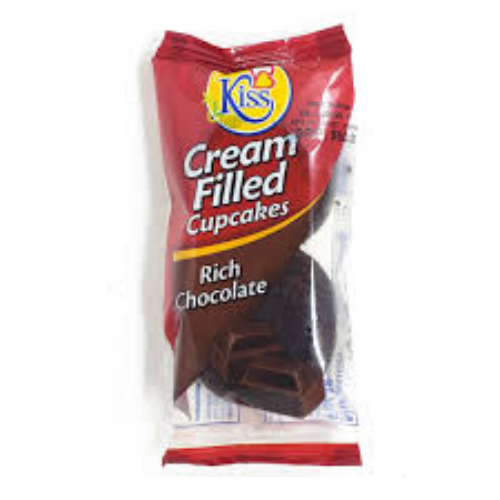 Kiss Cream Filled Cupcakes 60g - Rich Chocolate