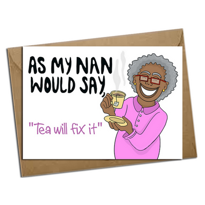 Tea Will Fix It Card