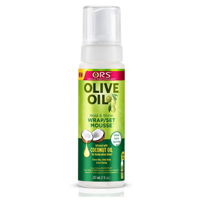 ORS Olive Oil Hold & Shine Wrap/Set Mousse 207ml