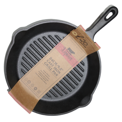 Cast Iron Grill Pan 24cm