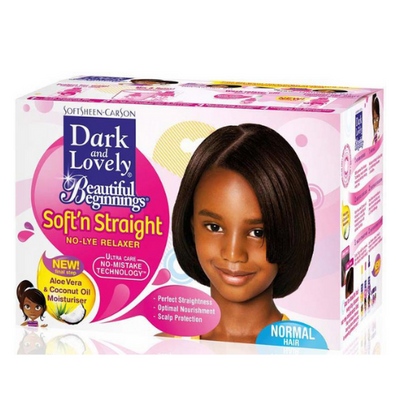 Dark And Lovely Beautiful Beginnings Soft N Straight No Lye Relaxer