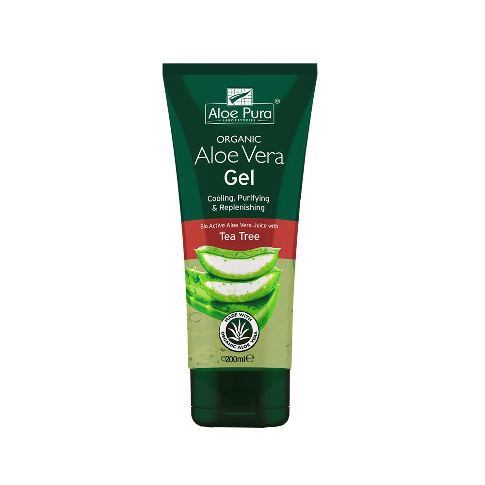 Aloe Pura - Organic Aloe Vera Gel - With Tea Tree 200ml