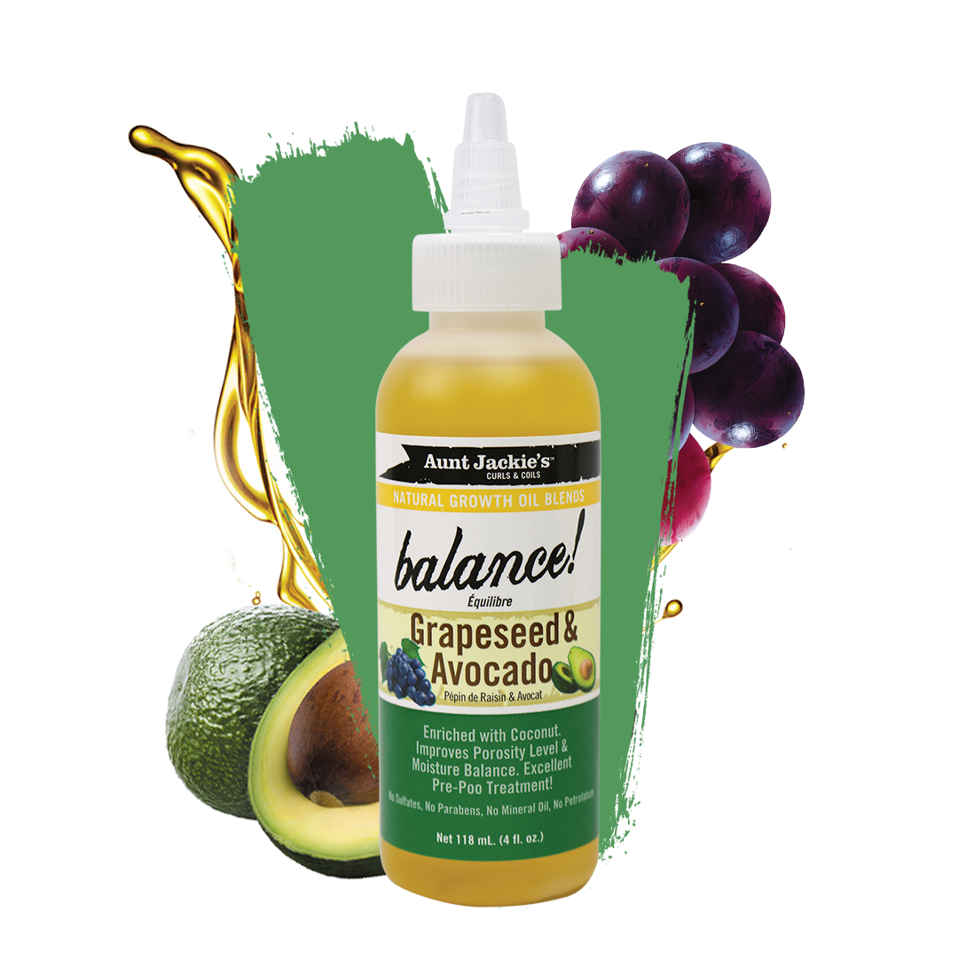 Aunt Jackie's Balance - Grapeseed & Avocado Oil 4oz