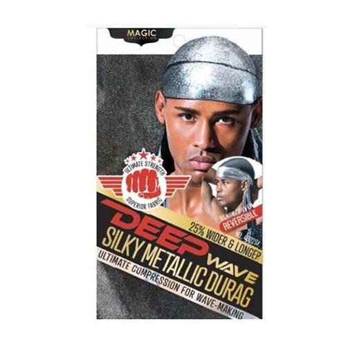 Magic Collection Deep Wave Silver Metallic Durag