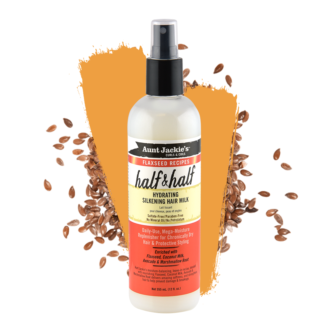 Aunt Jackie's Half & Half – Hydrating Silkening Hair Milk 12oz