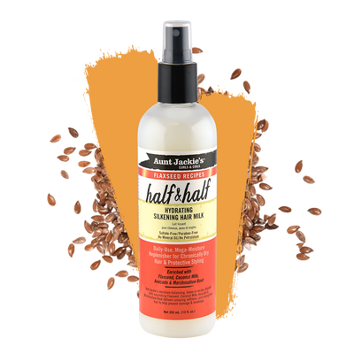 Aunt Jackie's Half & Half – Hydrating Silkening Hair Milk 12oz