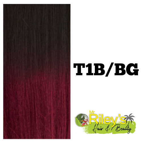 Instant Pony - French Wave 30" t1b/bg burgundy