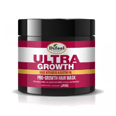 Difeel Ultra Growth Hair Mask with Basil & Castor Oil 12oz