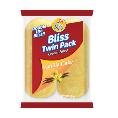 Kiss Cream Filled Cupcakes 60g - Vanilla