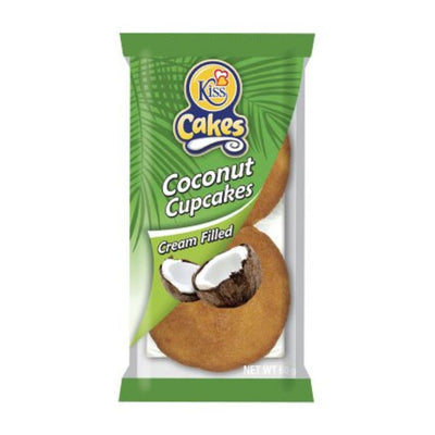 Kiss Cream Filled Cupcakes 60g - Coconut