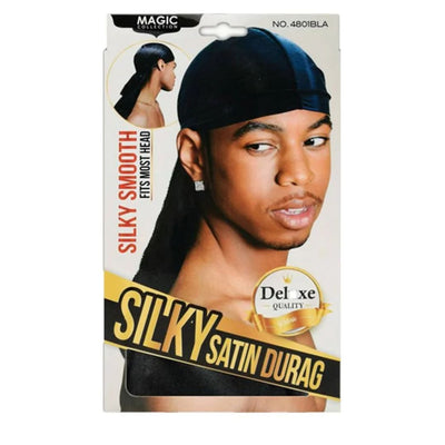 Magic Collection Black Satin Durag