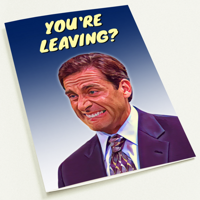The Office - Michael Scott - Leaving Card