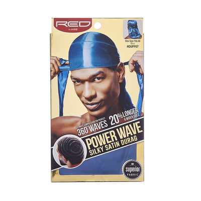 Power Wave Silky Satin Durag- Blue
