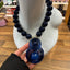 Deep Blue Statement Necklace