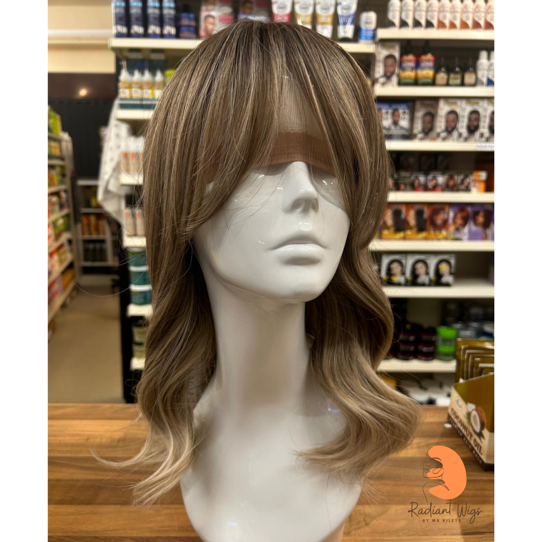 Clara - 17", Loose Wave, Synthetic Wig - Ash Brown/Blonde Ombre