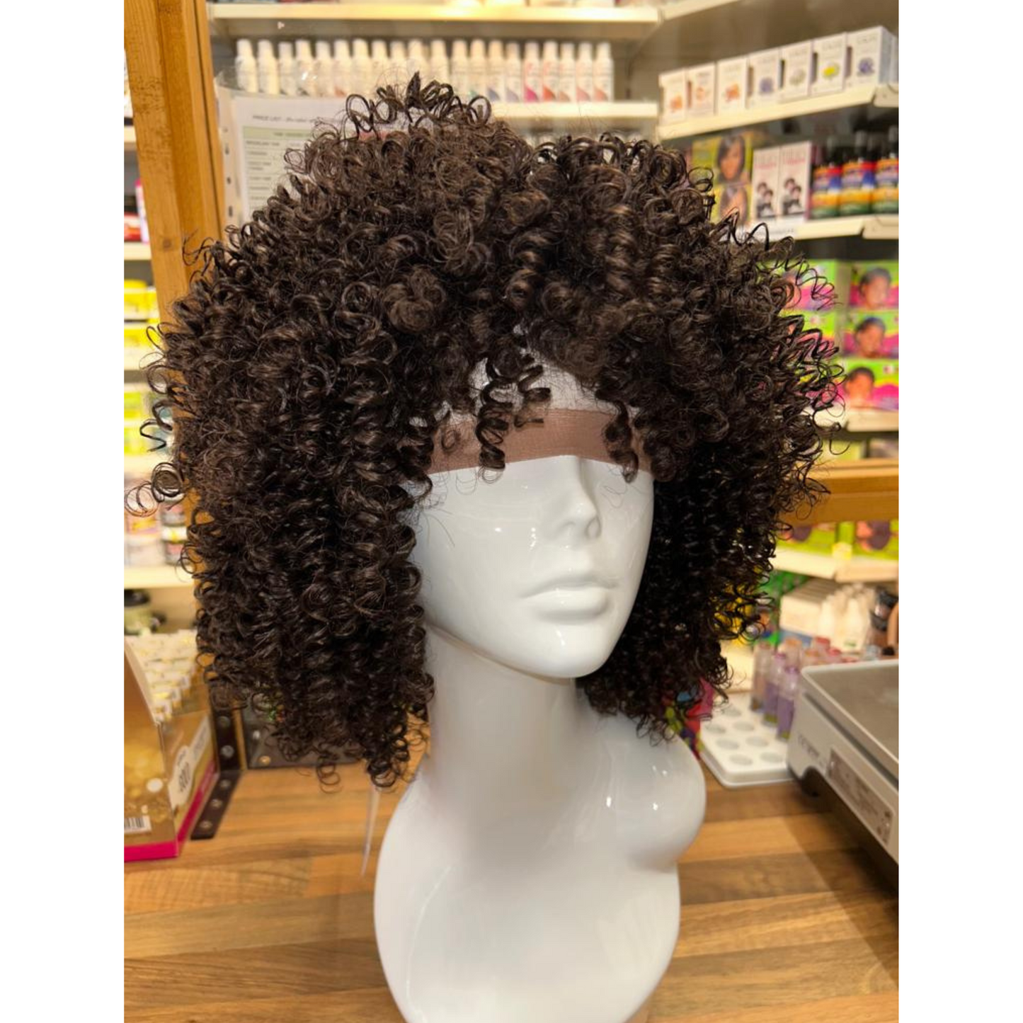 Cookie - 14" Curly Synthetic Wig - Brown
