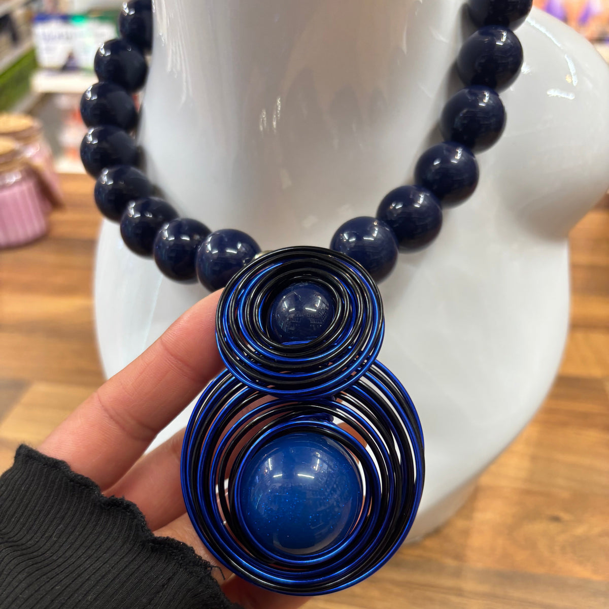 Deep Blue Statement Necklace