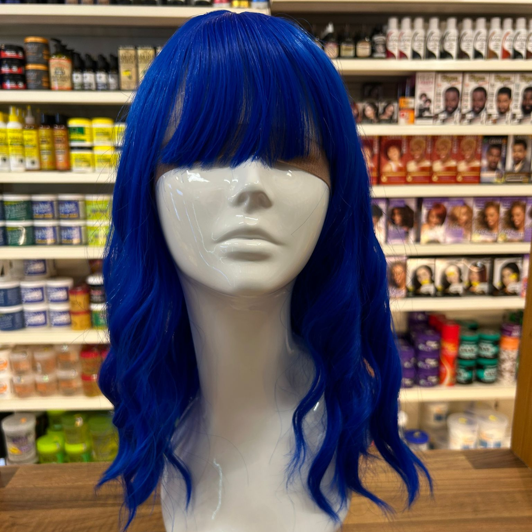 Azure -15" Body Wave Synthetic Wig - Blue