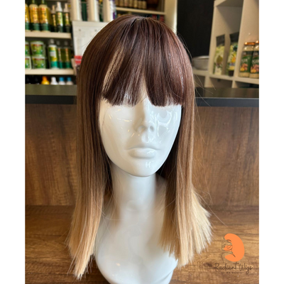 Daisy - 14", Straight, Synthetic Wig - Brown & Blonde Ombre