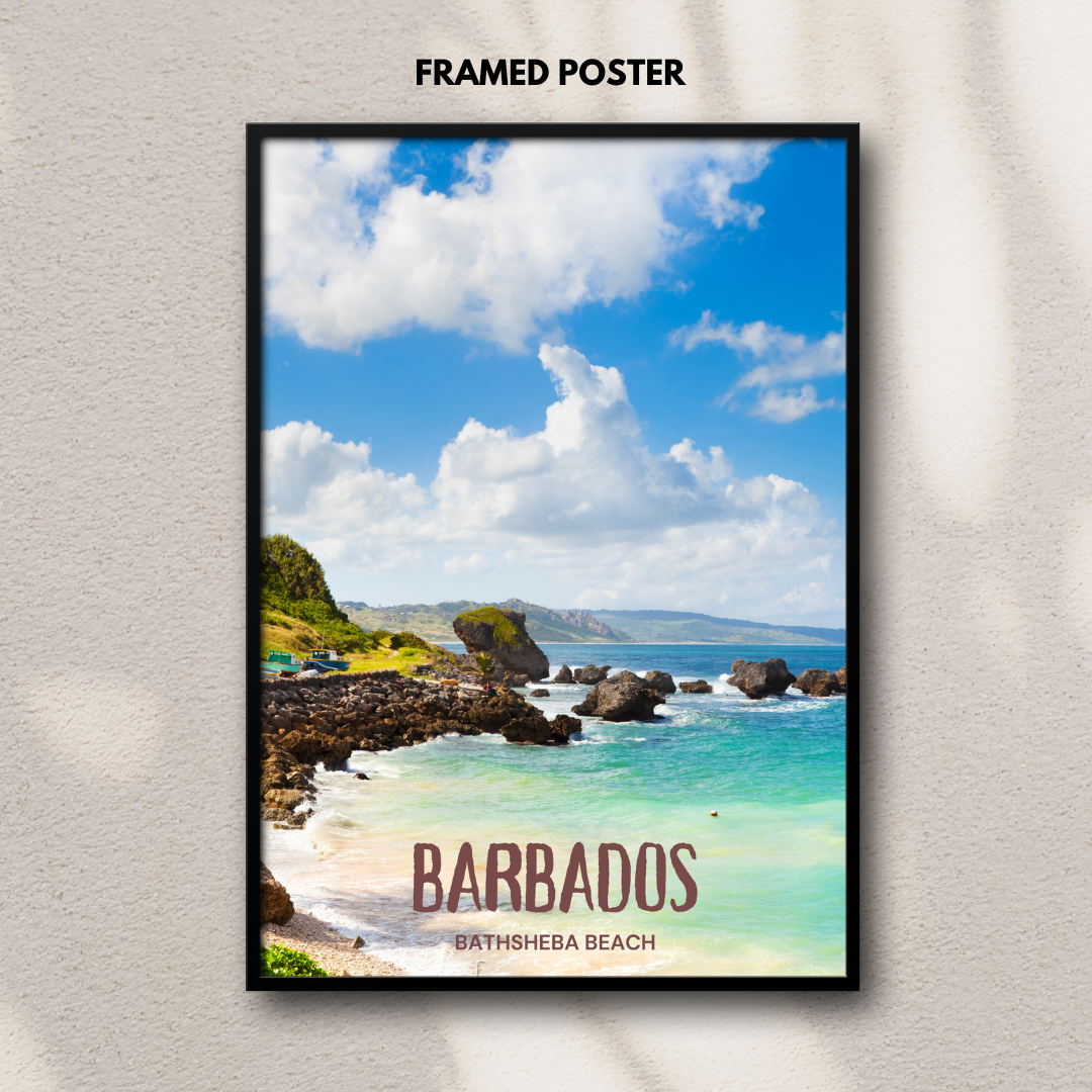 Barbados - Bathsheba Beach Poster Print