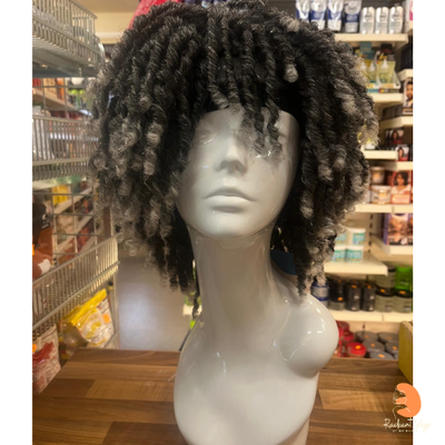 Tyra 4 - 10", Dreadlock Synthetic Wig - Grey Mix