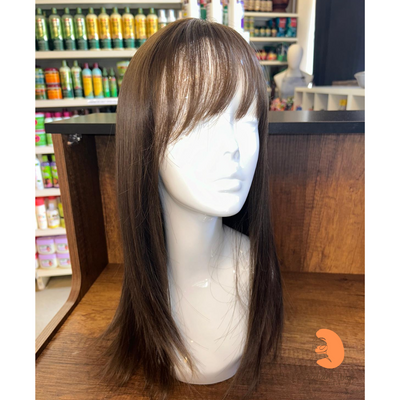 Michelle - 18", Straight, Synthetic Wig - Ash Brown