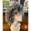 Curly Sue - 13", Curly Synthetic Wig - Grey