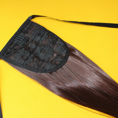 Silky Straight Synthetic Ponytail - Brown (33) - 20"