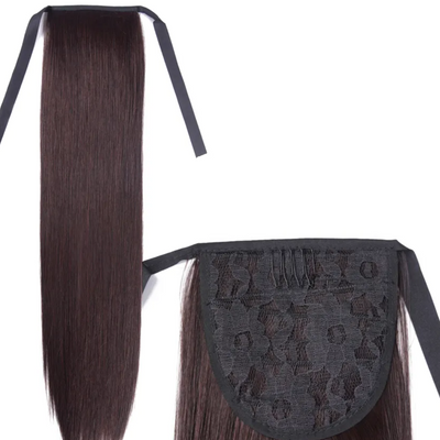 Silky Straight Synthetic Ponytail - Brown (33) - 20"