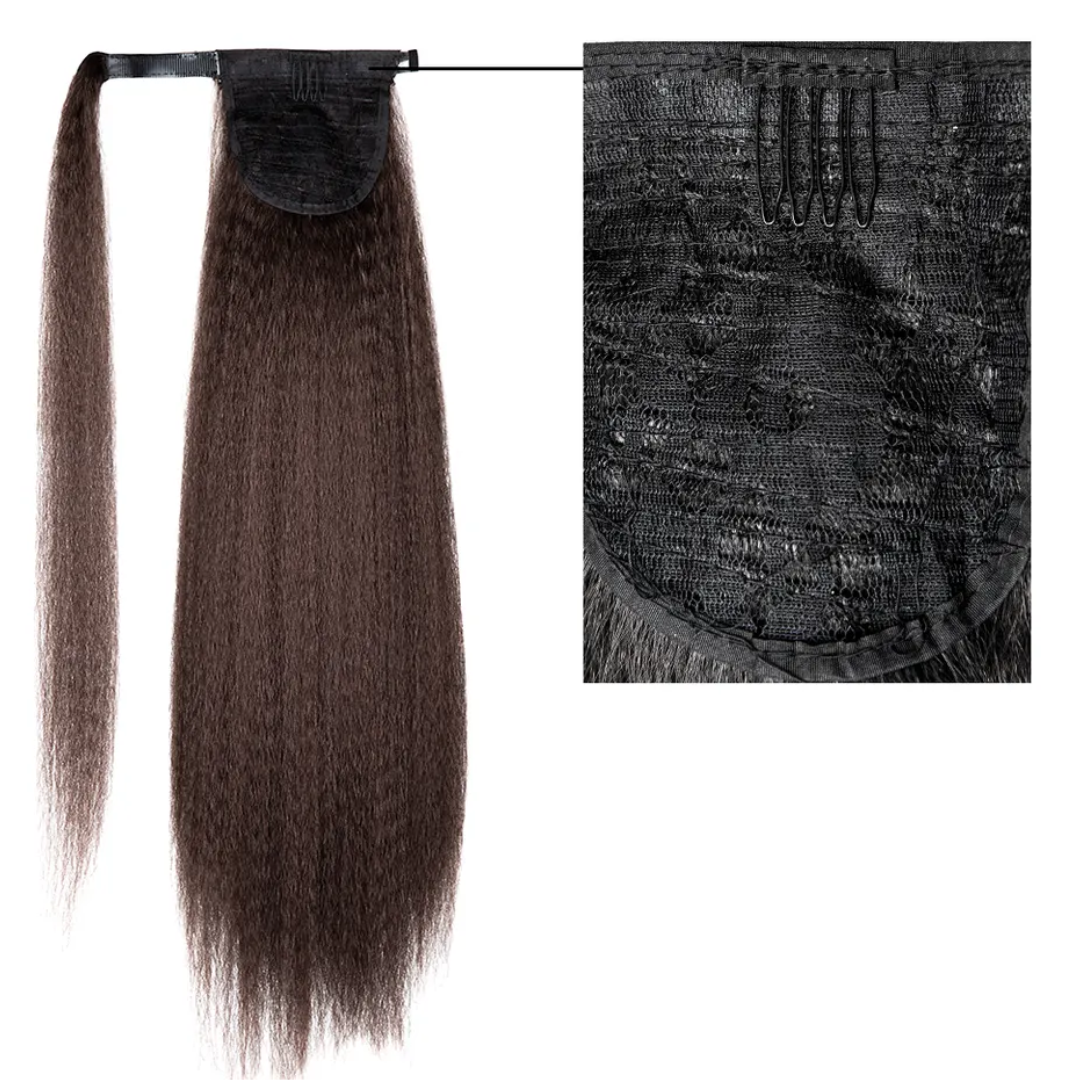 Yaki Straight Synthetic Ponytail - 22"