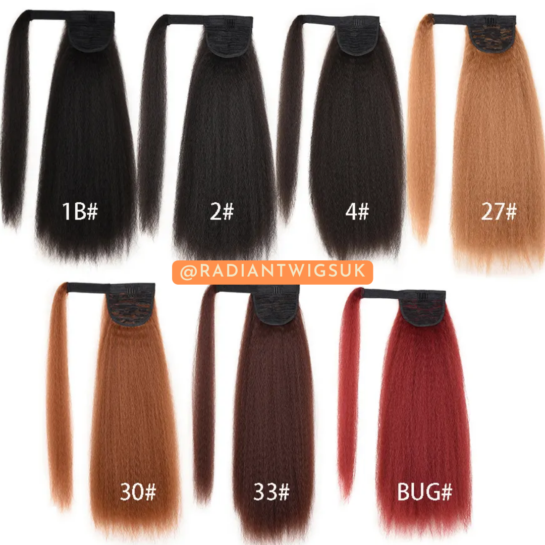 Yaki Straight Synthetic Ponytail - 22"