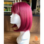 Mandy - 12", Straight, Synthetic Wig - Raspberry Red