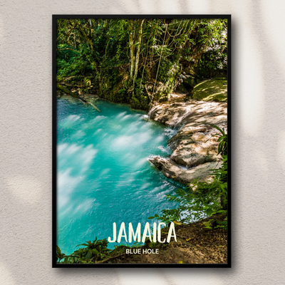 Jamaica - Blue Hole Poster Print