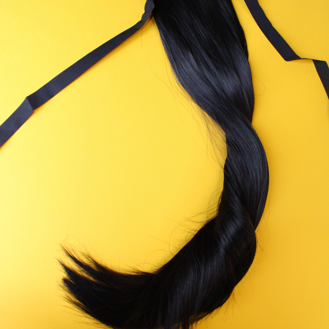 Silky Straight Synthetic Ponytail - 1B - 20"