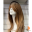 Lucy 3 - 22" Straight Synthetic Wig - Light Brown/Dark Blonde with Dark Roots