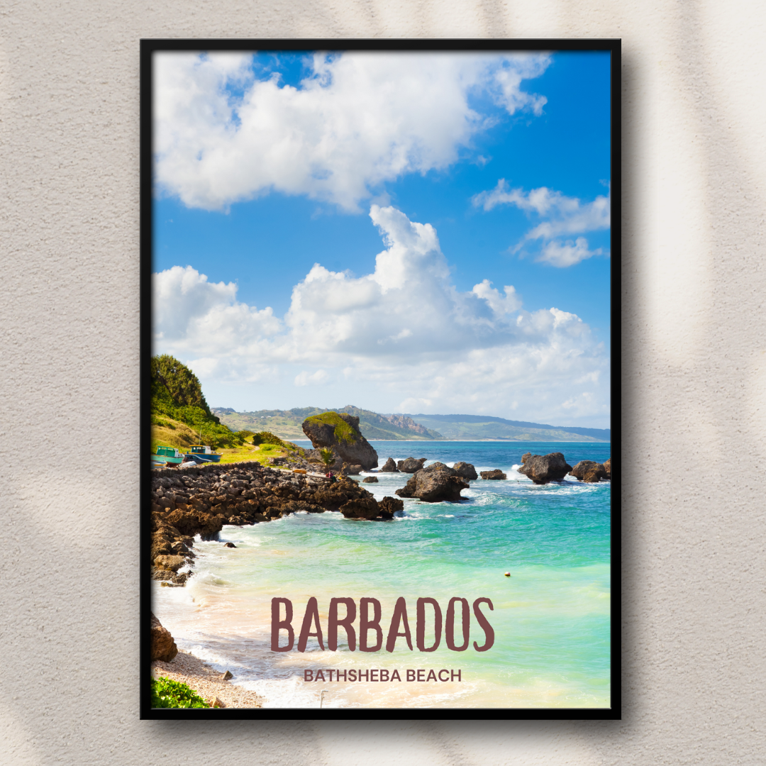 Barbados - Bathsheba Beach Poster Print
