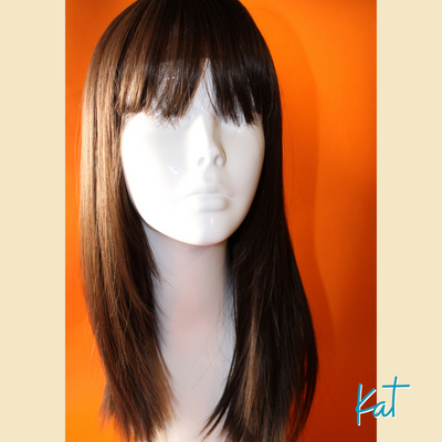 Kat - 18" - Straight Synthetic Wig - Brown